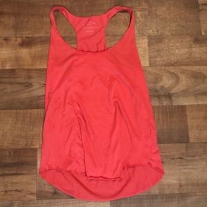 Red exercise tank top